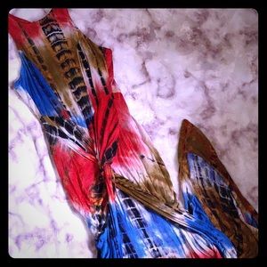 Tie Dye Multi Layered Dress